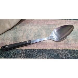 Vintage EKCO Forge Serving Spoon Stainless Steel Large Spoon Utensil 11 1/4”